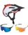 Fox Speedframe Pro Klif MTB Helm mit Brille rot