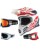 Oneal 2Series Crosshelm Spyde 2.0 weiss rot mit TWO-X Race Brille